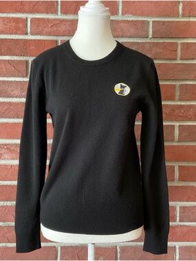 Quince Black Cashmere Crewneck Pullover Sweater Size S NWOT
